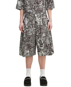 AOP MECH PAJAMA SHORTS