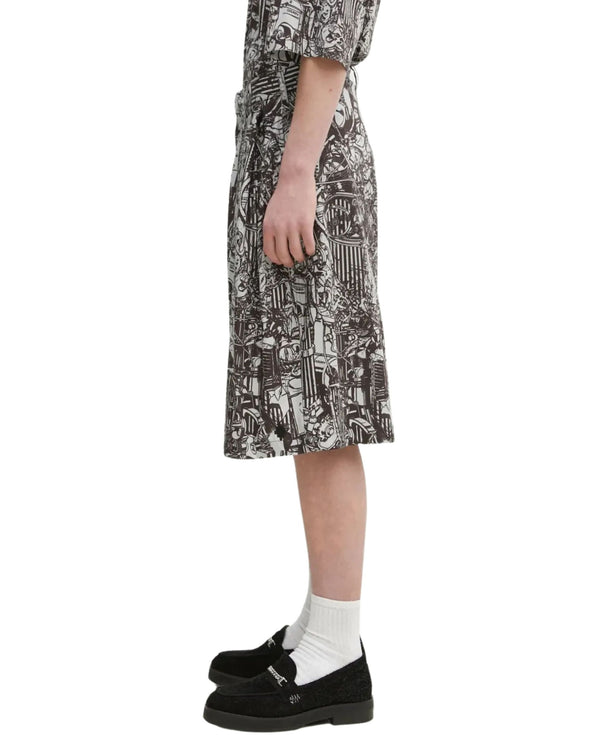 AOP MECH PAJAMA SHORTS