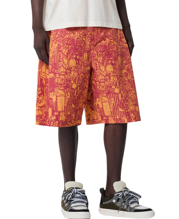 AOP MECH PAJAMA SHORTS