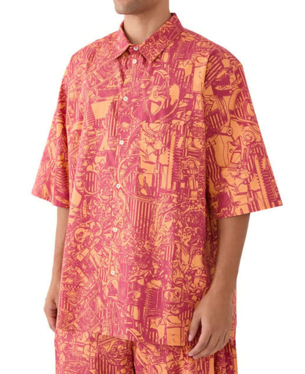 AOP MECH BOWLING SHIRT