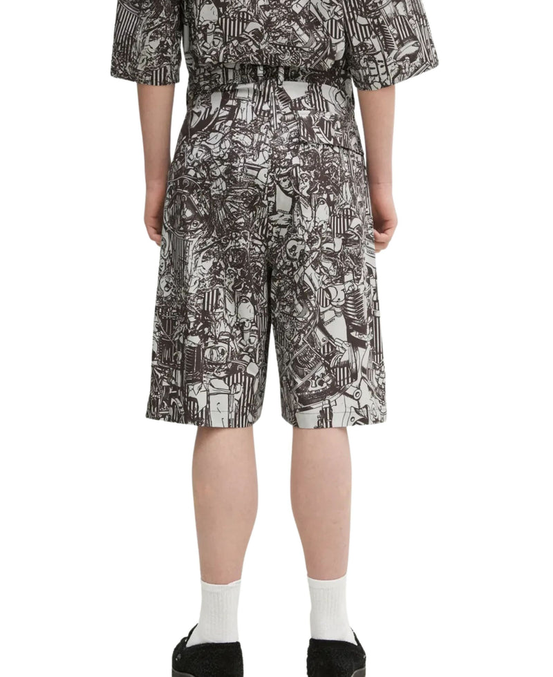 AOP MECH PAJAMA SHORTS