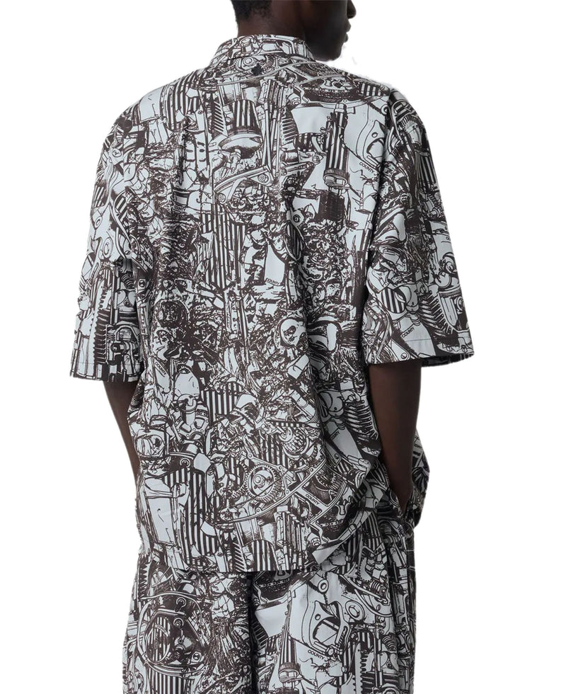 AOP MECH BOWLING SHIRT