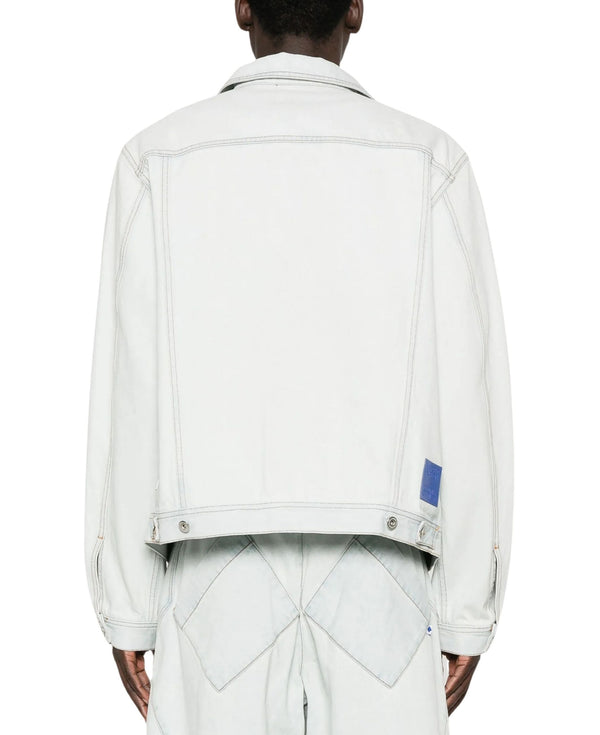 BLEACH DENIM CARGO JACKET