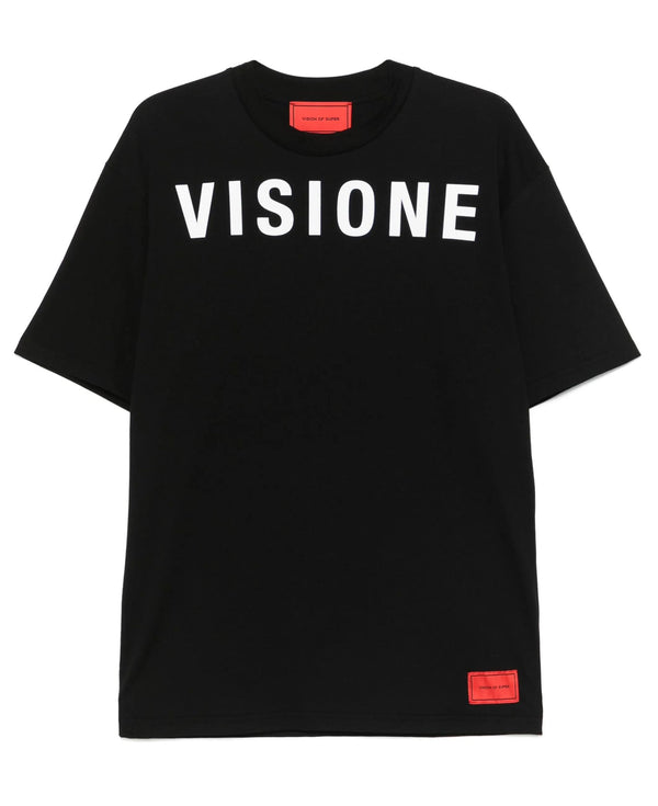 BLACK T-SHIRT WITH MERMAID VISION PRINT