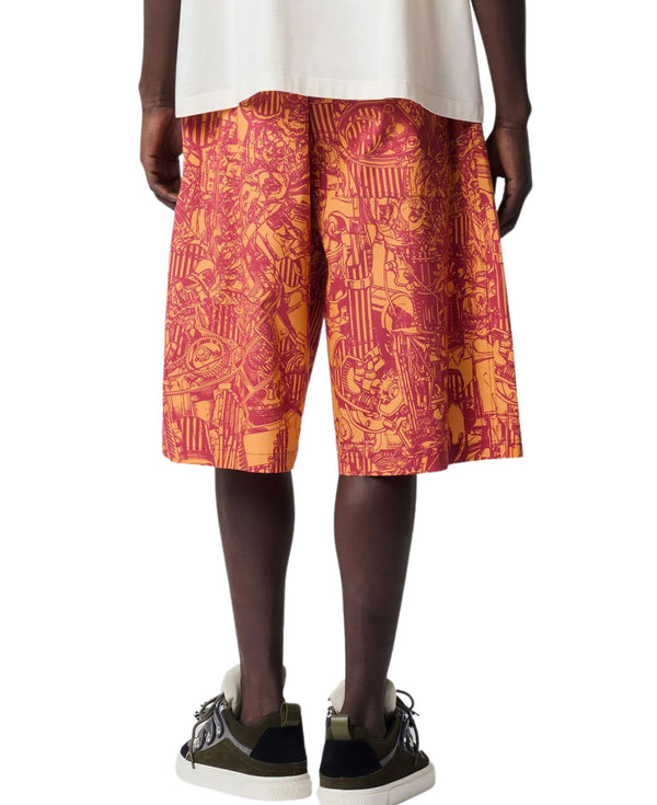 AOP MECH PAJAMA SHORTS
