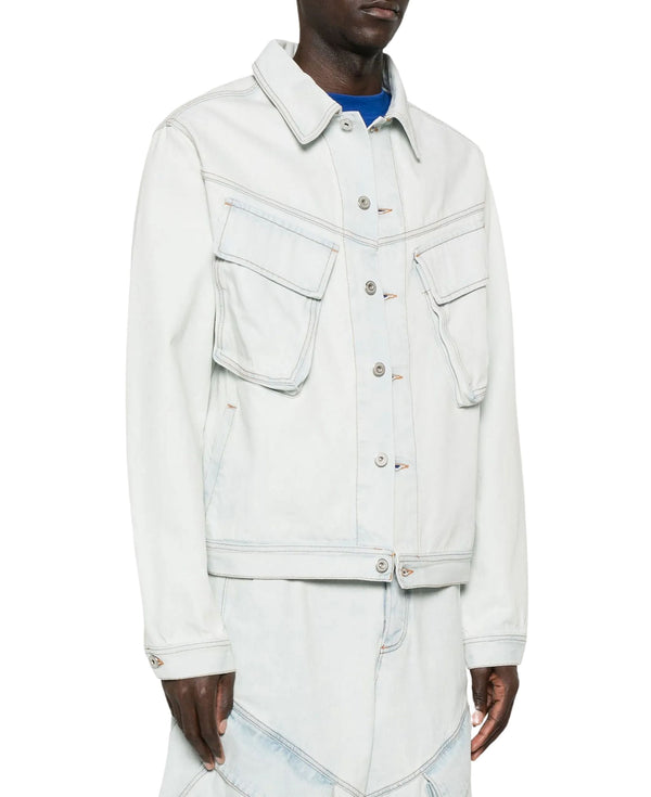BLEACH DENIM CARGO JACKET