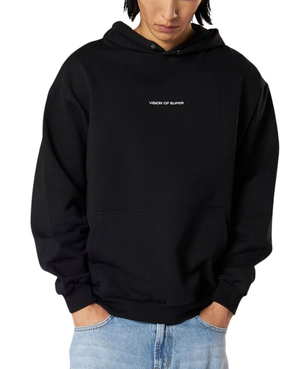 BLACK HOODIE WITH EXPLOSION LOVE PRINT