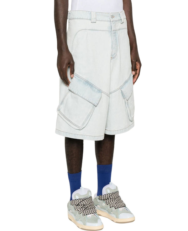 BLEACH DNM WIDE CARGO SHORTS