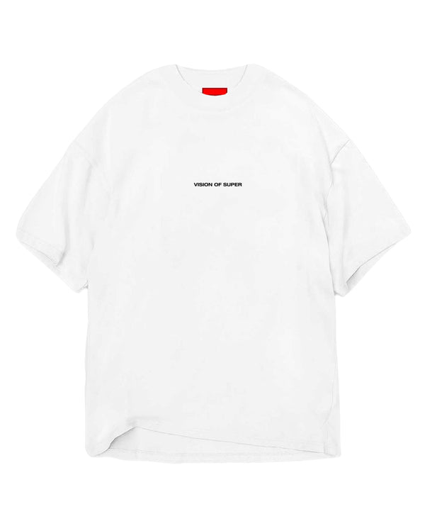 OFF WHITE T-SHIRT WITH EXPLOSION LOVE PRINT